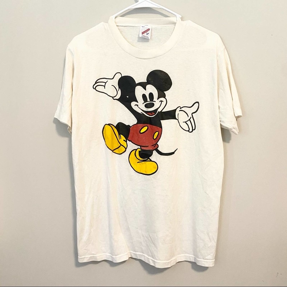 VINTAGE Jerzees Mickey Mouse Disney Graphic Tee L